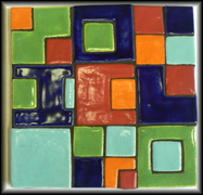 Ceramic Design - Colorful Squares Mosaic